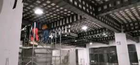 革吉一商场梁，楼板碳纤维加固施工